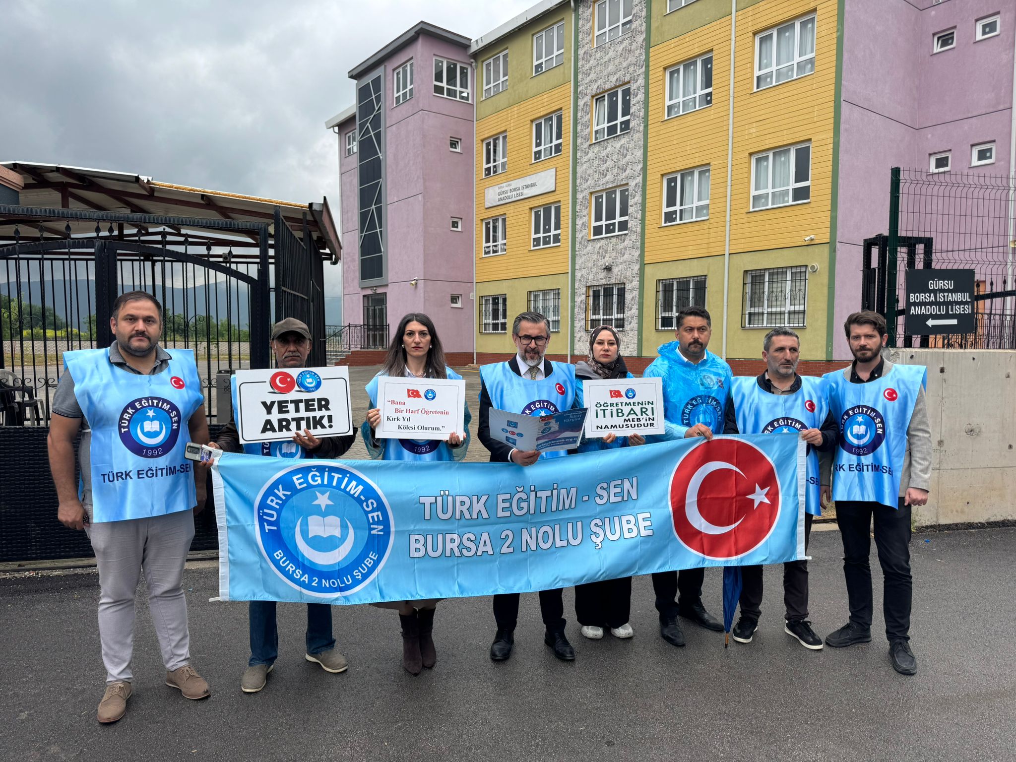 Türk Eğitim-Sen Bursa 2 No’lu Şube’den Güçlü Mesaj