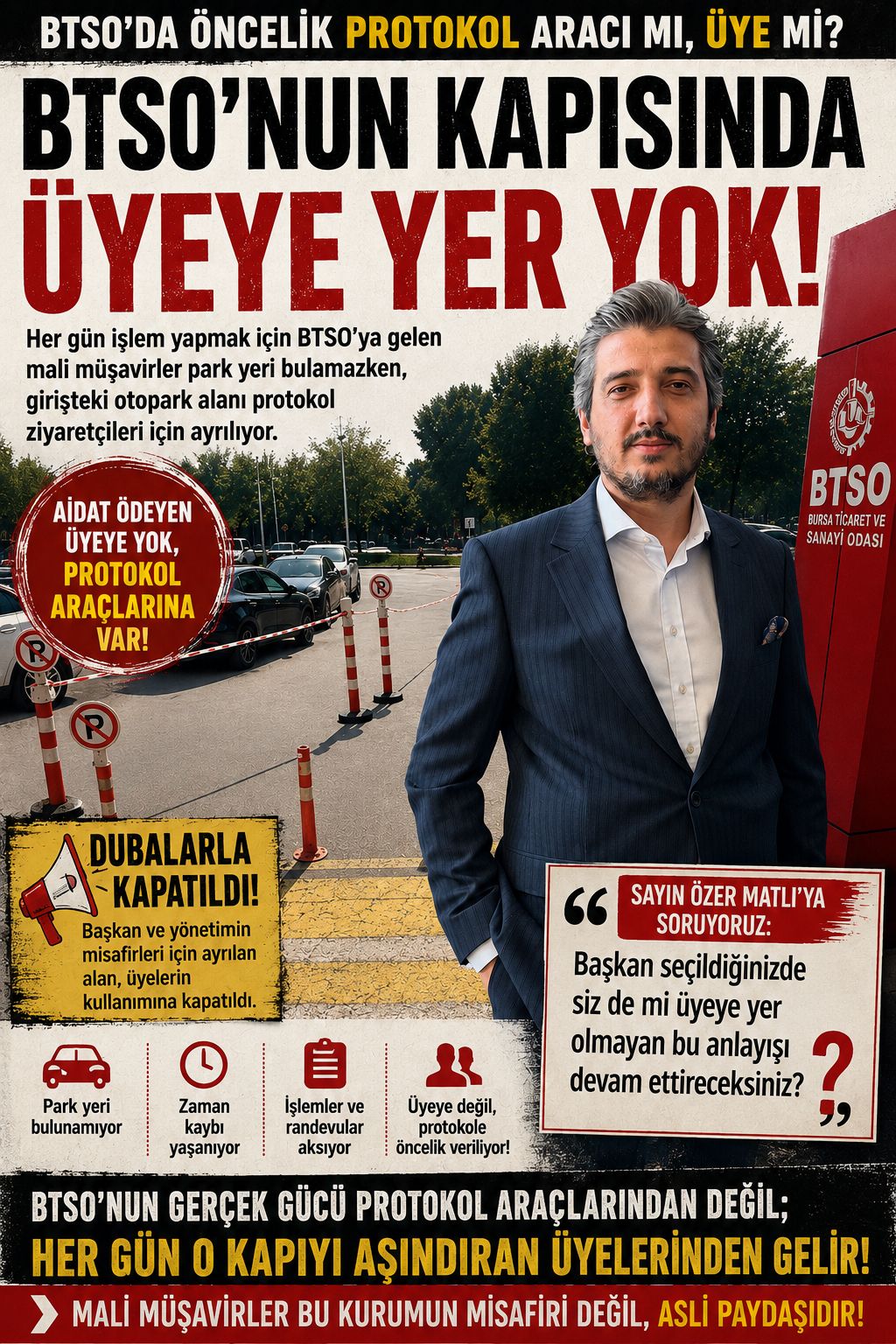 “Bu Kurumun Gerçek Sahibi Makam Araçları Değil, Aidat Ödeyen Üyelerdir”
