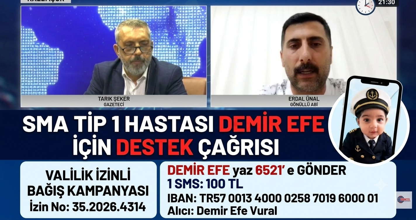 Tarık Şeker ile Kalemşor Programından Hayati Çağrı: SMA Hastası Demir Efe İçin Zaman Daralıyor