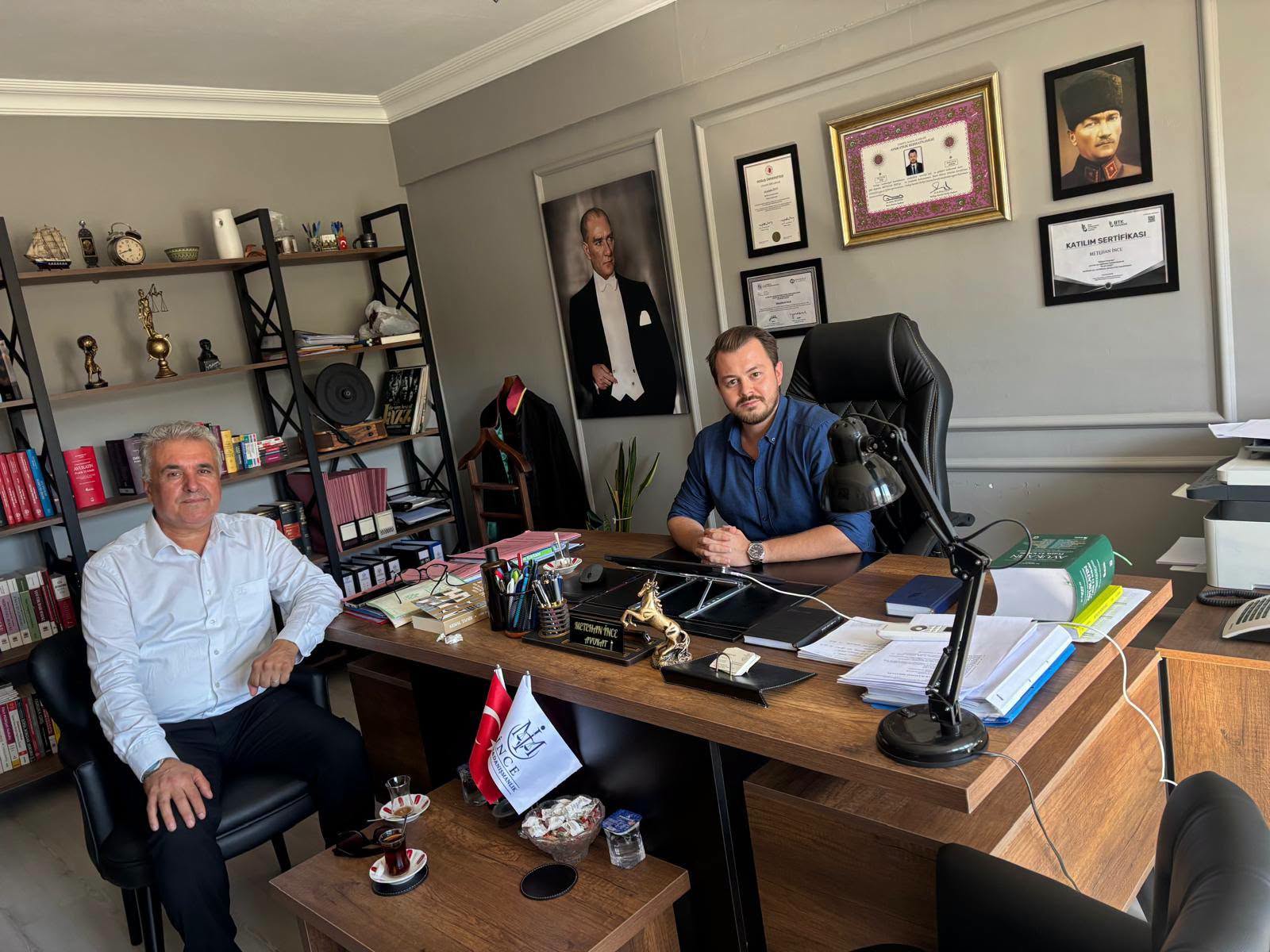 İrfan Özen’den İYİ Parti Mustafakemalpaşa İlçe Başkanı Metehan İnce’ye ziyaret